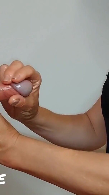 Must-see moment from "A Masterclass In Edging Handjobs (Milking-time)"