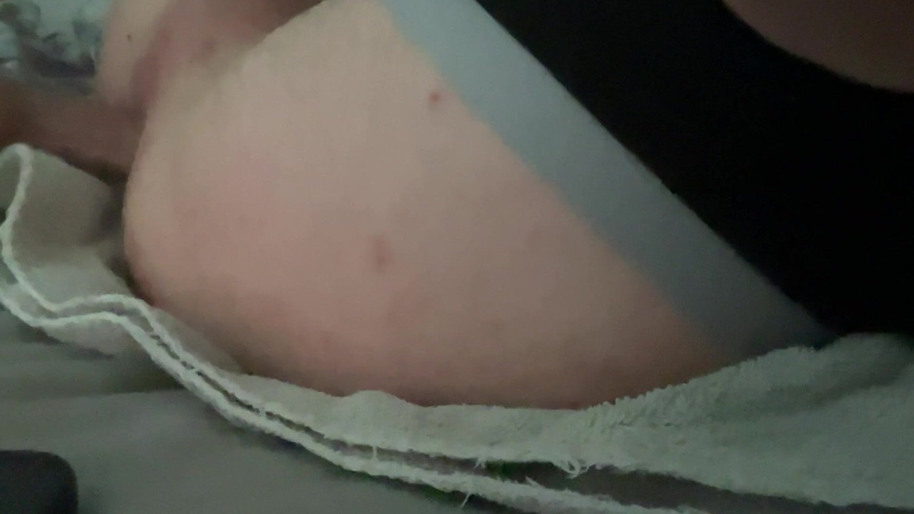 My ass gets taken through by a dildo