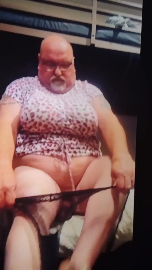 How long does it take a crossdressing faggotboy to try on all of his panties | Clip 1