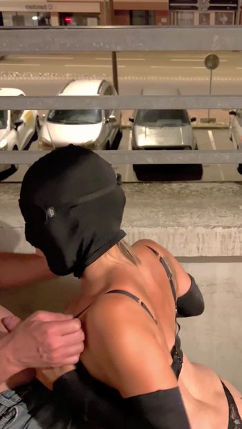 A voyeur uses me like a slut at the Airbnb he dildos me and I got fucked in my mouth and filled with cum offered on the balcony outside like a whore The full video on my Mym
