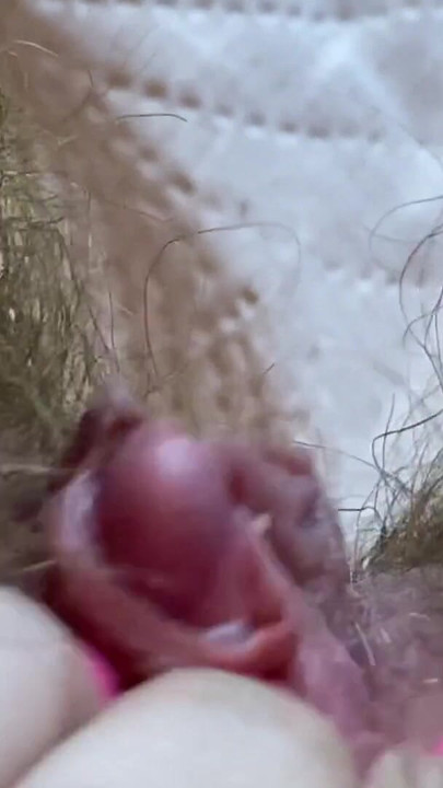 Key moment from "Extreme Closeup Weird Huge Clit Orgasm pov hairy pussy"