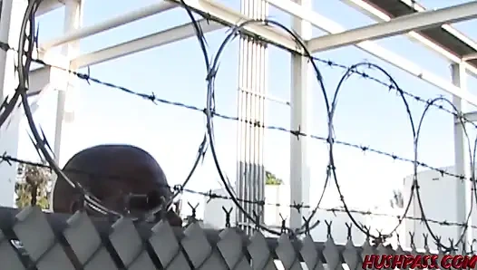 Public Nudity at the Gas Station Gets Goldie Coxx All Pumped Up