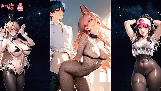 2D хентай с сексуальной сучкой Power. Он готов трахать кого угодно, в любое время, вместо того, чтобы работать.