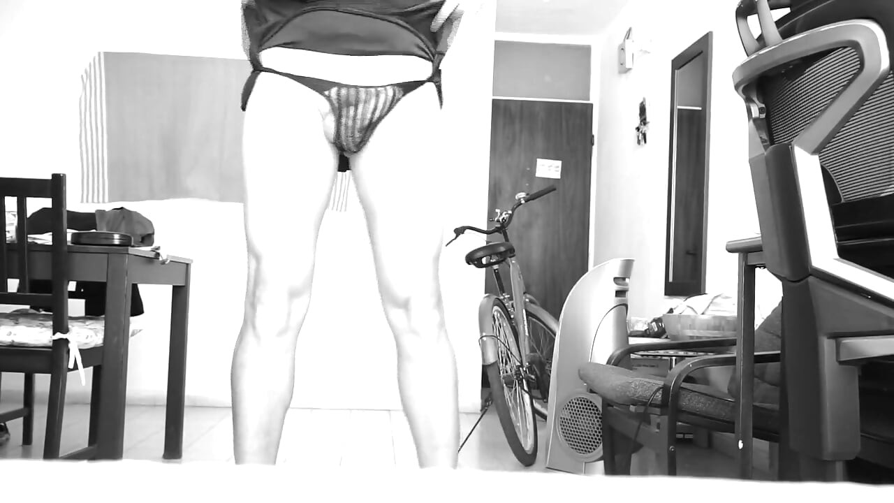 Crossdresser Ready on Bike