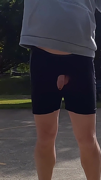 Powerful moment from "Straight guy playing basketball in public with his dick out."