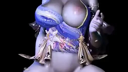 Model cosplay hot toket besar 3d dientot habis-habisan