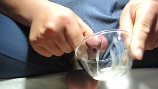 Meatotomy semen con cockring de bricolaje