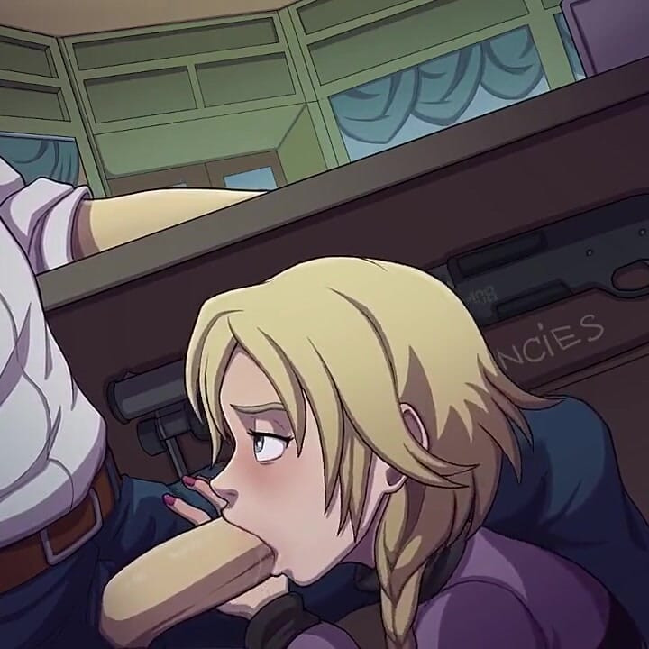Witch Hunter - Part 7 Scenes - Slutty Librarian Blowjob Under the Desk by Loveskysanhentai