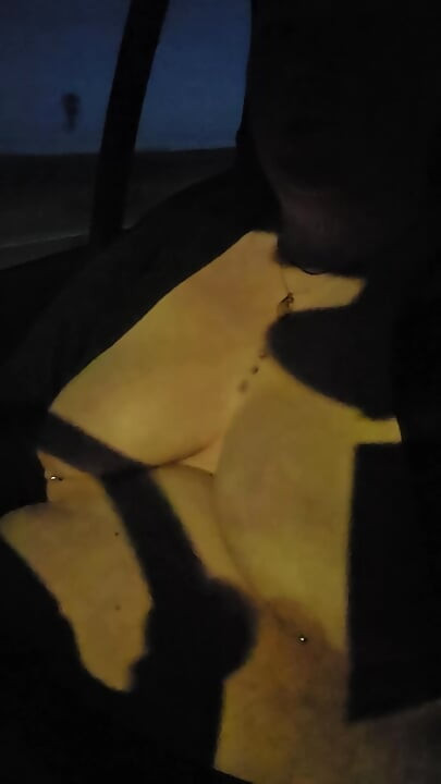 Drives home naked