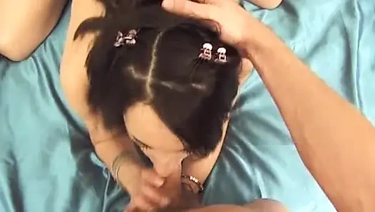 French beauty gets her asshole nailed before a facial