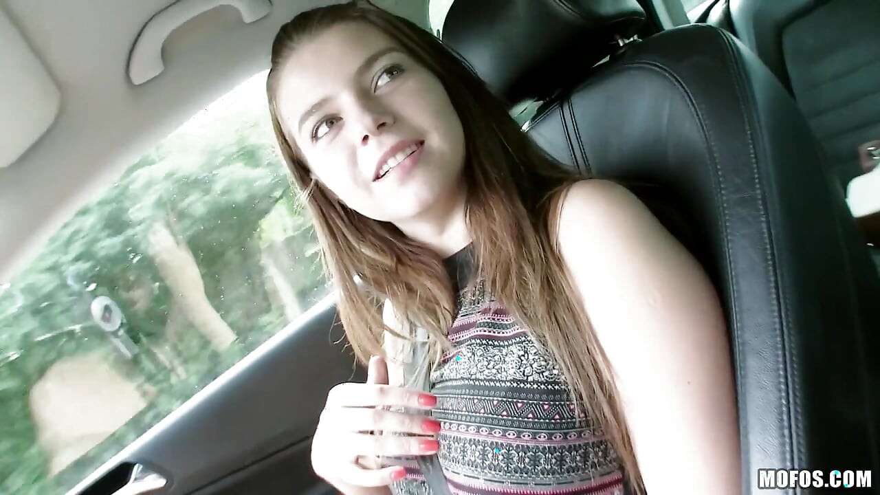 Stranded Teens - Most Girls Would Be Too Shy to Flash a Stranger Their Tits, Not Marina Visconti