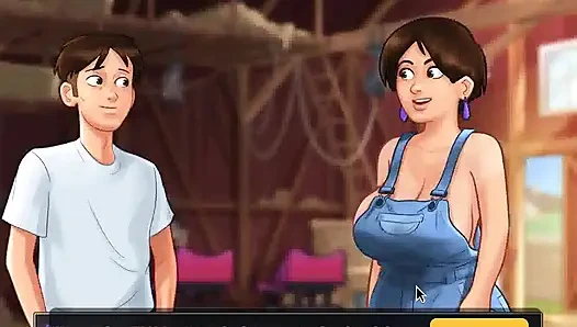 Summertime saga: cougar MILF caught a guy with his big dick in his hands ep 153