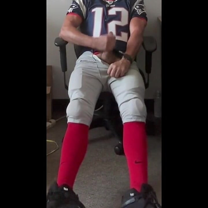 Jockdad87 Jerks and Shoots a Load in His Football Uniform