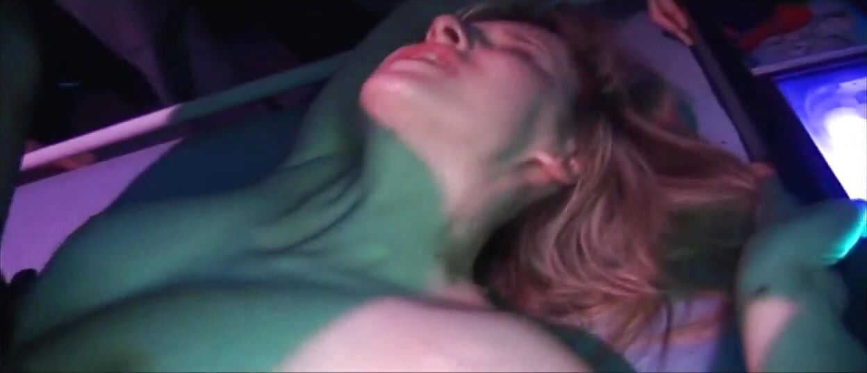 Blonde Babe Stretched Wide in Sloppy Group Pound Fest