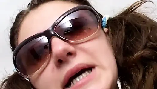 Just 18, she is so young but she need something inside her young holes