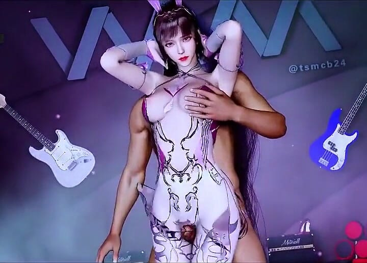 اللهب الإلهة القرمزية: الجمال الافتراضي - الرسوم المتحركة 3D هنتاي