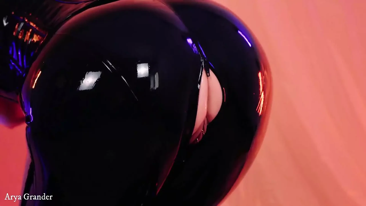 Latex Rubber Catsuit Compilation Video by MILF Fetish Model Arya Grander