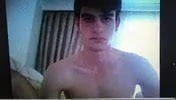 cute young boy jerks cock in bed 2