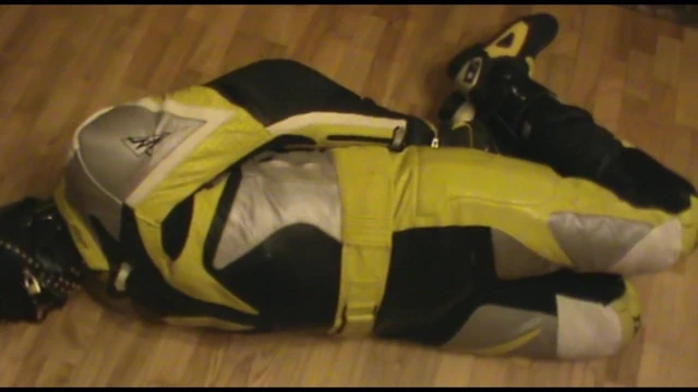 Hogcuffed bikerslave