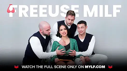 Full of Joy - Horny Stepmom Reagan Foxx Instructing Stepson on How to Make Her Cum