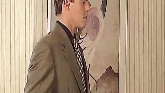 Blonde German Babe Enjoyes Her First Duble Benetration