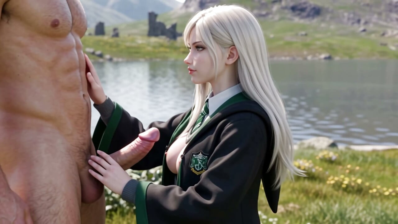 Aria the Elite Sorceress - Blonde Witch 3D Anime POV