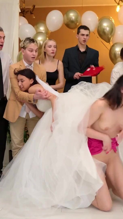 BRIDE4K. All our guests saw me fucking on my wedding | Clip 1