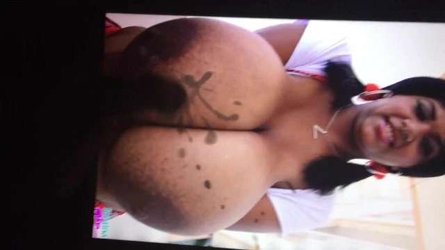 ALL OVER THOSE BIG ASS TITTIES - YES!