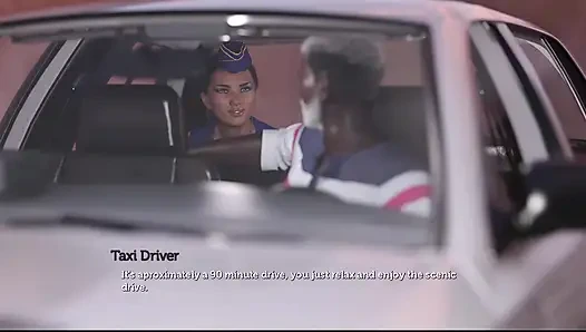 The Adventurous Couple 104 Anne Got Naked in the Taxi and Played with Herself