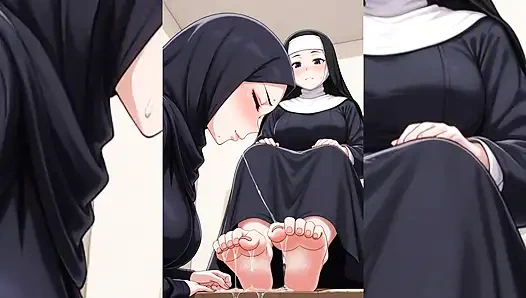 Tesettürlü Müslüman kızlar tek başına azdırıyor ve tek başına twerk yapıyor - en iyi baştan çıkarıcı şaplak, zıplama ve tesettür bölüm 1