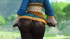 Breath of the Wild Princess Jiggles All Her Perfect Assets When She Walks