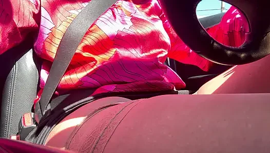 I pulled over and rubbed my pussy in the car until I had an intense orgasm.