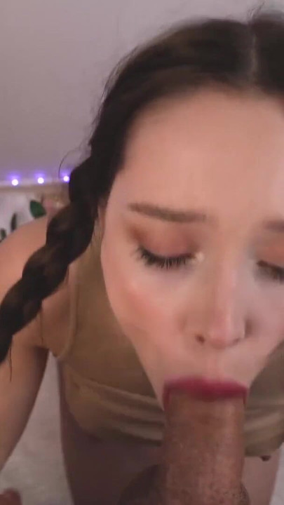 Iconic moment from "Blowjob with lips in red lipstick"