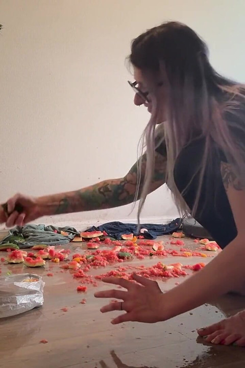 Fruit Crush Aftermath: Cleaning up the Juicy Floor Mess