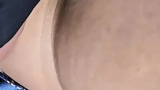 He CUMS Hard Inside Her Panties Under Her Skirt In a Crowded Bus