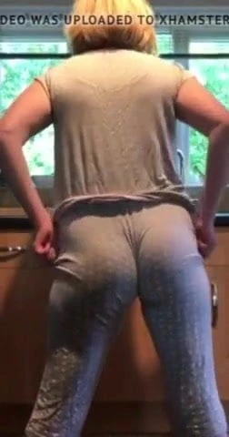 Sexy Step Mom Teasing in Kitchen