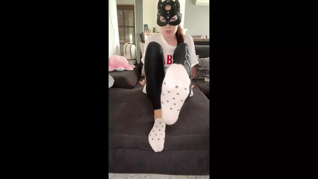 Show my socks and feet, ignore you and smoking