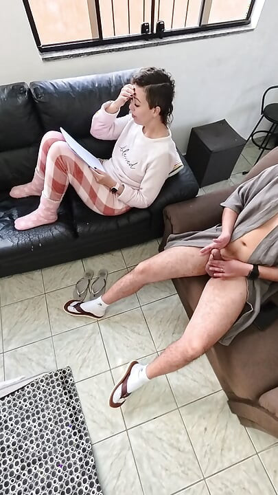 She knows how to help with masturbation and swallows it all. Taboo.