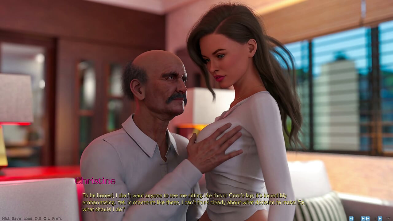 Awam-style Game - Being a Wife (v1.220p) - P4 - Stepmom Christine Pretends She Doesn't Notice as Her Stepson Cums All Over Her