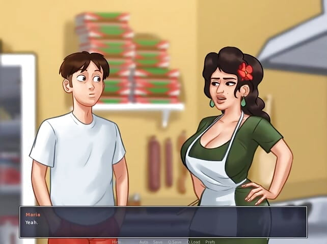 Summertime saga भाग 217 - फिट बेब Misskitty2k द्वारा बड़े लंड के बारे में सपने दिखाती है