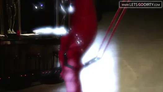 Hot girl gets bound then hanged as a punishment