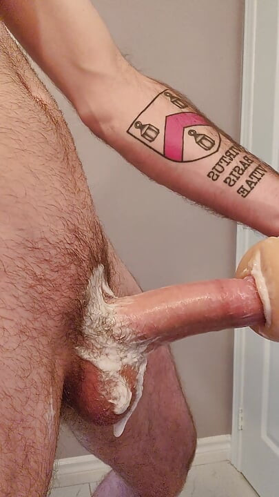 Messy masturbation