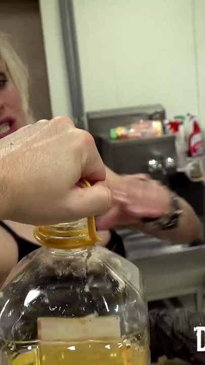 Fisting & Squirting with huge salami! (Dirty Sarah) | Clip 1