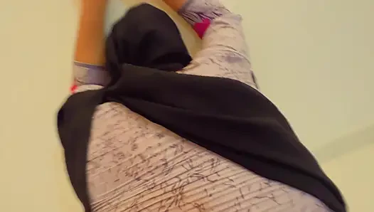 Egyptian Hot Big Tits & Big Ass 19yo BBW Maid Fucked by Owner, While She Cleaning Owner's Room - Cum
