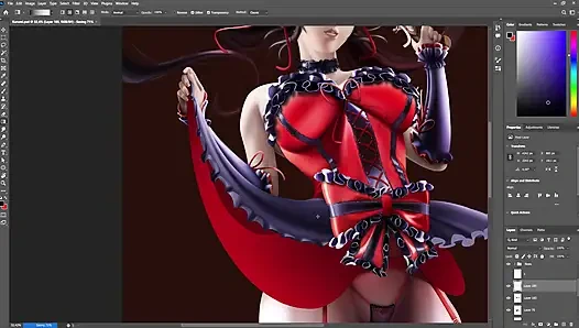 Kurumi timelapse sfw date a live