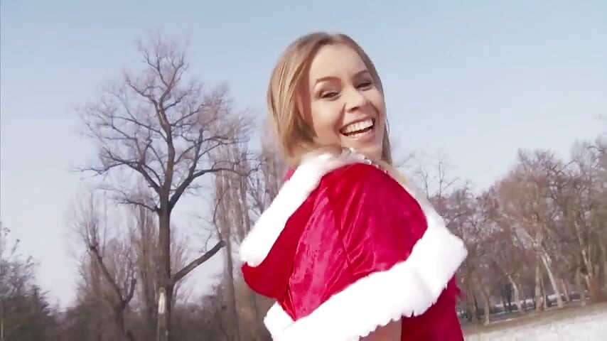 Little santas helper gets fucked in POV