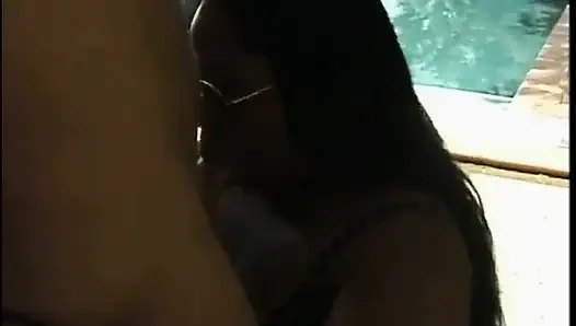 Lasha lane si cewek cantik kulit hitam dengan toket besar lagi asik nyepong kontol