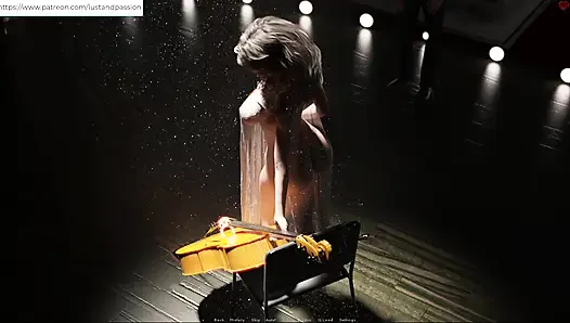 AWAM - Сэм на массаже, лосьон на спине Sophia
