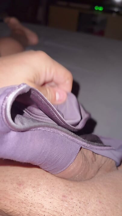 Soiled satin panties