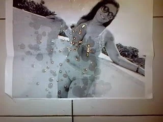 Huge cumshot tribute for a young italian busty brunette